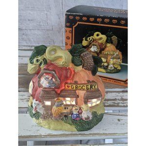 Vintage mini Halloween house grocery store village
